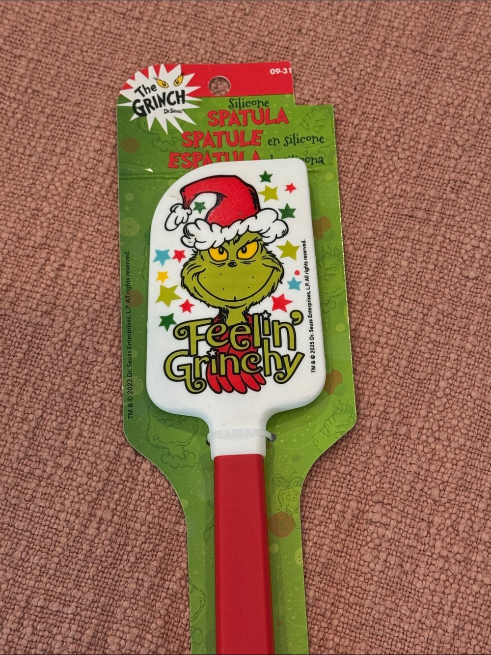 The Grinch Red Silicone Spatula - Official Holiday Kitchen Spatula